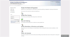 Desktop Screenshot of kluberplanroom.com